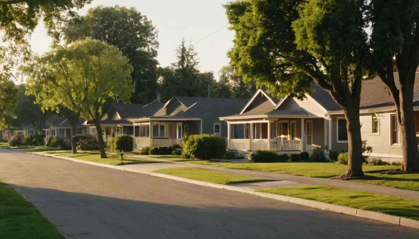Older bungalows and ranch homes on a quiet street in New Lenox